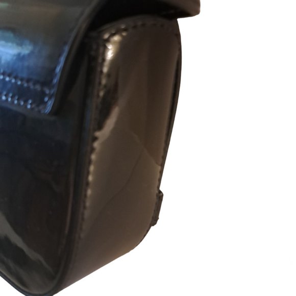 The Kooples Patent Leather Bar and Chain Lock Small Bag - Picture 7 of 10